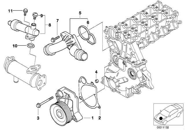 Термостат системи EGR 11712247723 BMW