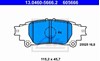 Колодки на гальмо задній дисковий 13046056662 ATE