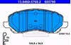 Колодки гальмівні передні, дискові 13046057602 ATE