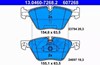 Колодки передні 13046072682 ATE