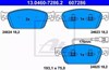 Колодки гальмівні передні, дискові 13046072862 ATE
