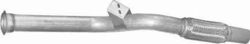 Труба приемная алюминизированная сталь mercedes sprinter 208 cdi td 00-06 (13.276) polmostrow 13276