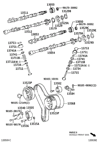 Натягувач ременя ГРМ 1354020040 TOYOTA