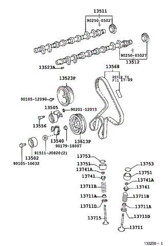 ГРМ ремінь 1356829035 TOYOTA