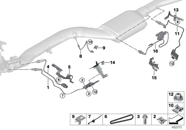 Датчик оксидів азоту NOX, передній 13628589846 BMW