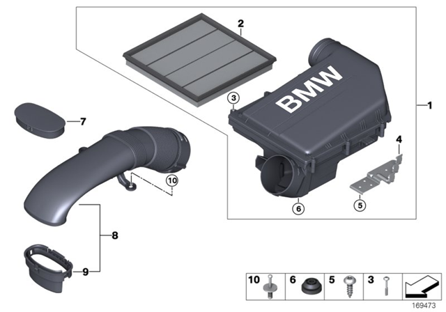 Повітроприймач 13717629283 BMW