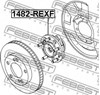 Маточина колеса передня 1482REXF FEBEST