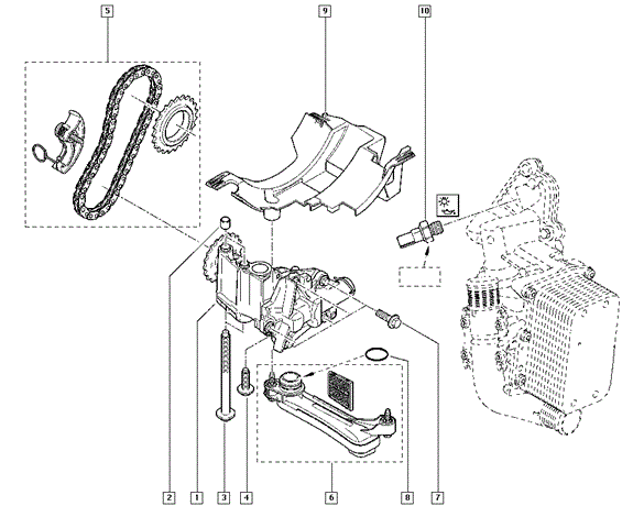 Насос маслозакачуючий Opel Movano B