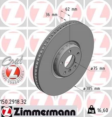 Ротор гальмівний 150291832 ZIMMERMANN