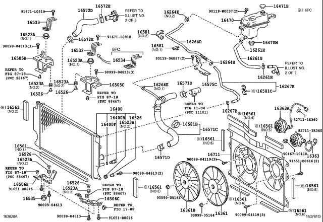 Шланги системи охолодження 1657126151 TOYOTA