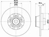 Диск гальмівний задній 208036 SOLGY