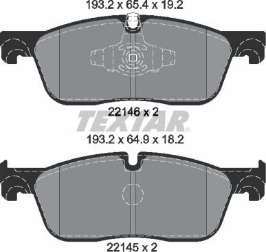 Дискові гальма 2214601 TEXTAR