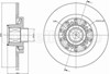 Диск гальмівний задній 231196 METELLI