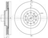 Гальмо дискове переднє 231243C METELLI