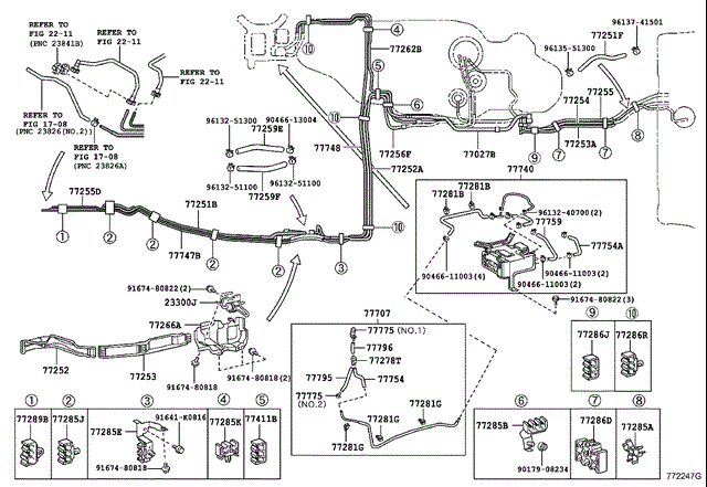 Фільтр тонкого очищення палива 2330050150 TOYOTA