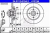 Диск гальмівний задній 24011201942 ATE