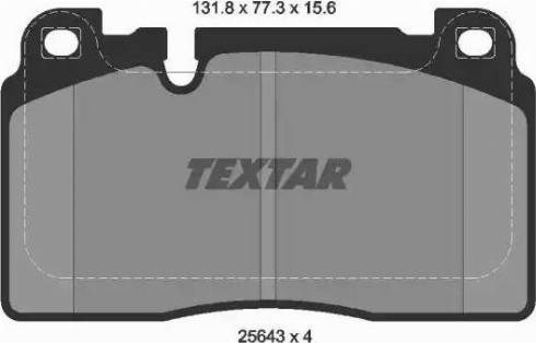Дискові гальма 2564302 TEXTAR