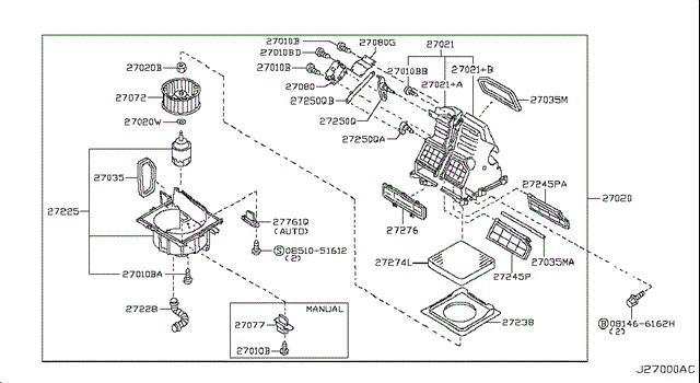 Регулятор оборотів пічки 277612Y000 NISSAN