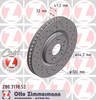 Диск переднього гальма 280317852 ZIMMERMANN
