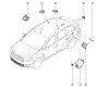 Датчик сигналізації парковки (парктронік), задній 284375765R RENAULT