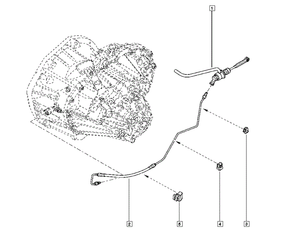 Шланг зчеплення Опель Мовано B
