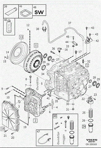 Масло в коробку автомат 31256837 VOLVO