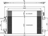 Радіатор охолодження кондиціонера Додж Авенжер SE/SXT