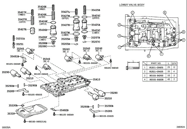 Масло і фільтр в коробку автомат  3533050020 TOYOTA