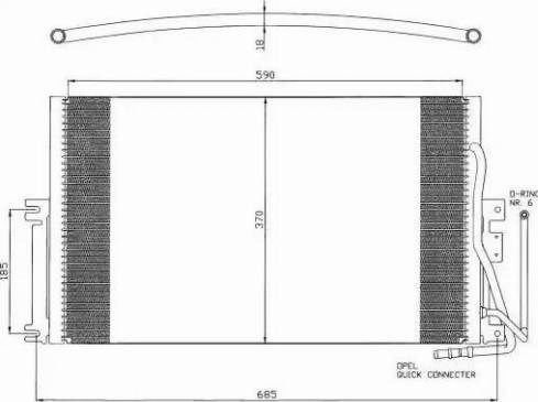 Радіатор охолодження кондиціонера 35342 NRF