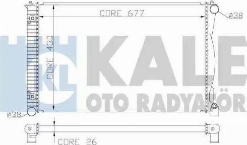 Kale vw радіатор охолодження audi a6 2.7/3.0tdi 04- 367800