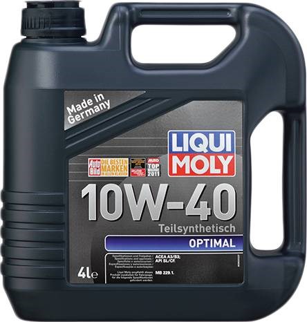 Моторна олива liqui moly optimal 10w-40, 4л 3930