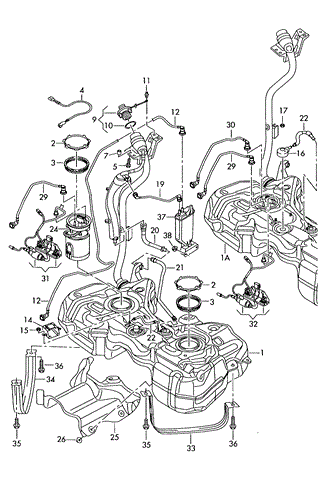 Адсорбер парів палива 3C0201801E VAG