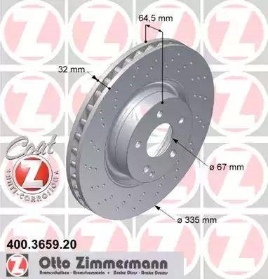 Ротор гальмівний 400365920 ZIMMERMANN