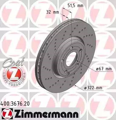 Ротор гальмівний 400367620 ZIMMERMANN