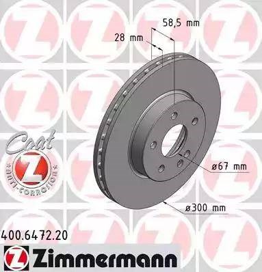 Ротор гальмівний 400647220 ZIMMERMANN