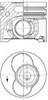 Поршень в комплекті на 1 циліндр, STD 41092600 KOLBENSCHMIDT