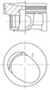 Поршень в комплекті на 1 циліндр, STD Шкода Рапід