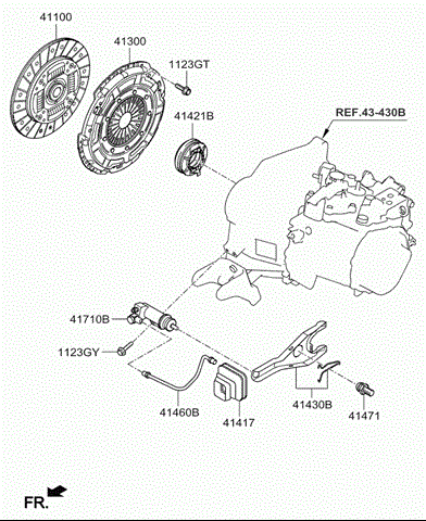 Корзина диска зчеплення 4130026021 HYUNDAI