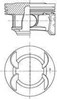 Поршня на 1 циліндр, STD 41492600 KOLBENSCHMIDT