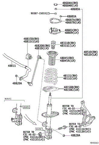 Опора стійки амортизатора переднього 4860978010 TOYOTA