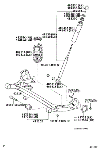 Сайлентблок задньої балки/підрамника 4872508020 TOYOTA