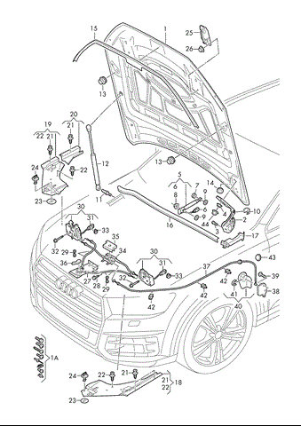 Капот 4M0823029A VAG