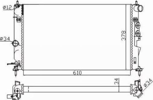Радіатор 50563A NRF
