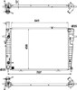 Радіатор системи охолодження двигуна 53342 NRF