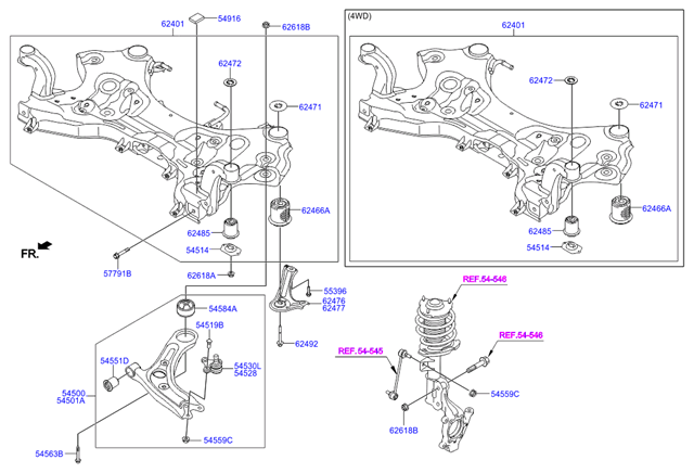 Ходова 54500D7000 HYUNDAI