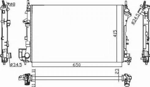 Радіатор 58203A NRF