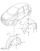Підкрилок передній лівий Сеат Альтеа XL