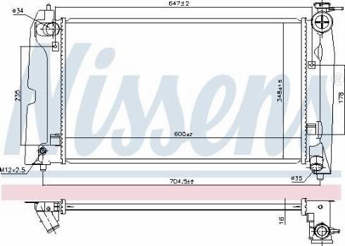 Радіатор охолодження 606685 NISSENS