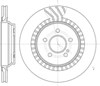Диск гальмівний задній 6118710 REMSA