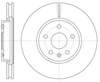 Диск гальмівний передній 6128610 ROAD HOUSE